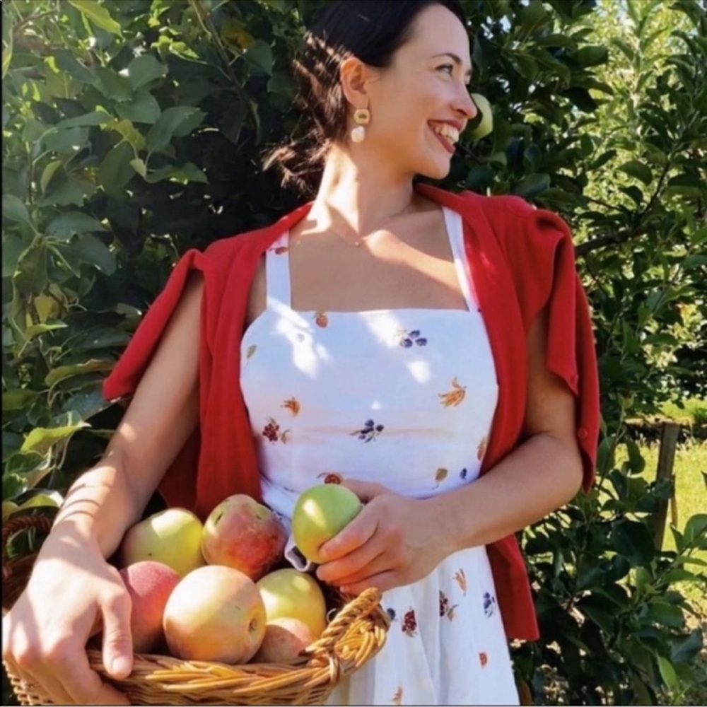 ⭐️Reformation Cruise Dress Fruit Loops Midi Maxi Linen Summer Dress⭐️ - Picture 6 of 13